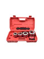 Vamzdžių sriegimo rinkinys su terkšle GEKO 1/2"–1 1/4" (4 vnt.)