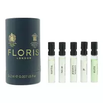 Set Floris Of London: No. 89, Eau De Toilette, For Men, 2 ml *Vial +  Santal, Eau De Toilette, For Men, 2 ml *Vial + Jermyn Street, Eau De Toilette, For Men, 2 ml *Vial + JF, Eau De Toilette, For Men, 2 ml *Vial + Elite, Eau De Toilette, For Men, 2 ml *Vi