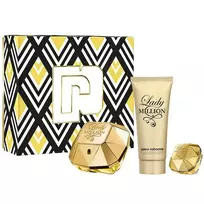 Rinkinys moterims Paco Rabanne Lady Million EDP 80 ml + EDP 5 ml + kūno losjonas 100 ml