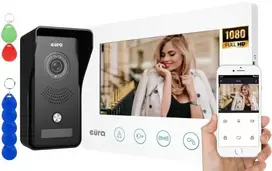 EURA VDP-42A3 VIDEODOMOFON GAMMA+ baltas monitorius TUYA