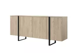 Chest Of Doors Verica 200 Cm - Oak / Black Legs