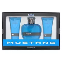Set Ford: Mustang Blue, Eau De Toilette, For Men, 100 ml + Mustang Blue, Hydrating, After-Shave Balm, 100 ml + Mustang Blue, Hydrating, Body Wash, For Hair & Body, 100 ml