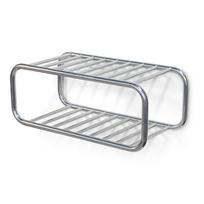 Sidabrinės spalvos iš metalo pakabinama spintelė batams 72x28x35 cm Retro – Spinder Design