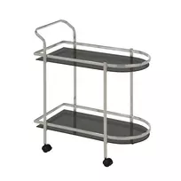 Serving cart GERTU black/nickel
