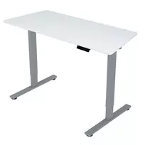 Desk ERGO FIT with 1 motor 120x68xH71,5-116cm, white/silver grey