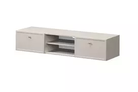 Tv Set Wall Mounted Lorini 150 Cm With Drawers - Cashmere / Gold Handles
