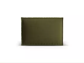 Velvet Pillow, "Nuria", 60x40x26, Moss Green Melange