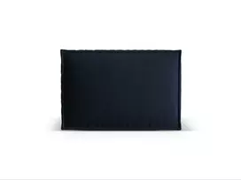 Velvet Pillow, "Nuria", 60x40x26, Dark Blue