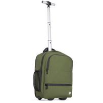 CabinFly Aircruiser Hybrid 40x30x20 cm Ryanair ir Wizzair Kuprinė su Ratukais Žalia