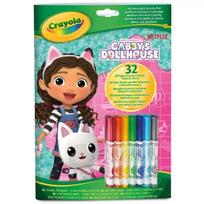 „Crayola spalvų ir užduočių knyga: Gabi lėlių namelis su 7 flomasteriais”