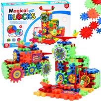 Ergonomiškos konstrukcijos blokeliai WAFFLES 81 vnt. mažiems vaikams ZA2951
