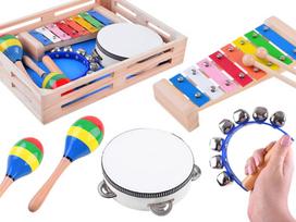 Medinių instrumentų rinkinys 4in1 žaislas IN0134