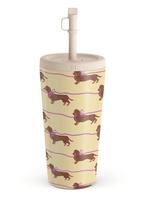 Kelioninis puodelis su šiaudeliu BURGA „Always Late“, 500 ml