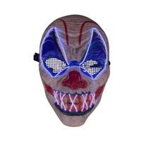 Šviečianti LED helloween kaukė - klounas