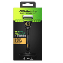 Gillette Labs skustuvas + magnetinis stovas - Black-Gold edition