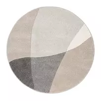 Carpet DIXIE CARVED-1, D160cm, grey/beige