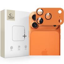 Oranžinės spalvos kameros apsauga "Tech-Protect Camfull Fit+" telefonui Apple iPhone 17 Pro Max