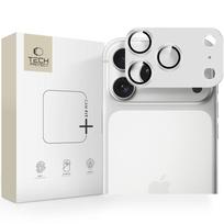 Sidabro spalvos kameros apsauga "Tech-Protect Camfull Fit+" telefonui Apple iPhone 17 Pro