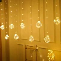 LED šviesos užuolaida "Balls" šiltai balta 3M