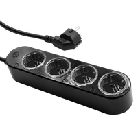 Išmanus maitinimo blokas Shelly Power Strip 4 Gen4, juodas