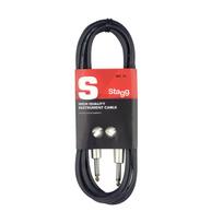 Instrumentinis kabelis Stagg 6.35mm Jack TS - 6.35mm Jack TS 1.5m SGC1,5DL