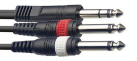 Stagg, 2 x Jack Mono 6.3 mm, 1m