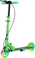 AIYAPLAY Scooter Kids Sulankstomas vaikiškas motoroleris su reguliuojamu vairo aukščiu, 2 šviečiančiais ratais, rankiniu stabdžiu ir galinio stabdžio pedalu, skirtas 3-8 metų vaikams, žalias