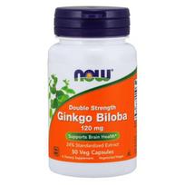 NOW FOODS Ginkgo Biloba standartizuotas ekstraktas 50:1 - Ginkgo biloba (50 kapsulių).