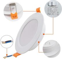 LIGHT LED įleidžiamas šviestuvas 9W 3000/4000/6000K 6 vnt.