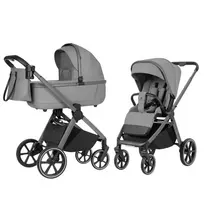 2in1 vežimėlis Carrello Omega Deluxe, Cliff grey