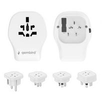 Gembird Universal travel power adapter, 20 W | TPA-1A2C20-02-W