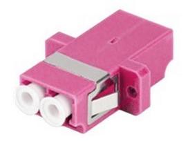 LANBERG Fiber optic Adapter MM LC/UPC DX OM4