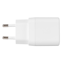 USB sieninis įkroviklis DELTACO, 2x USB-A, 12 W prievadai, maks. bendra galia 12 W, baltas / USB-AC200 / 1903265