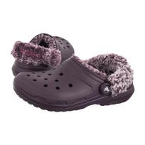 Crocs Classic Fleece Lined Clog Plush Plum 211396-5CQ (CR404-a) Moteriški batai/šlepetės