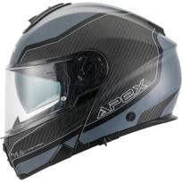 Atverčiamas Šalmas APEX MC500 Carbon Dolomites