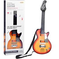 Elektrinė gitara žaislas vaikams melodijos šviesa + diržas IN0169 CI