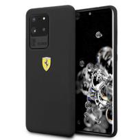 Ferrari Kietas dėklas FESSIHCS69BK S20 Ultra G988 juodas/juodas silikonas