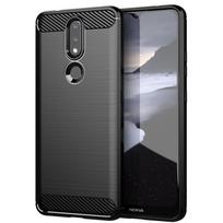 Anglies pluošto lankstus TPU dėklas NOKIA 2.4 juodas