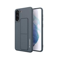 Wozinsky Kickstand Case silikoninė dėklas su stoveliu Samsung Galaxy S21+ 5G tamsiai mėlyna