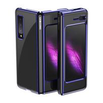Plieno atvejo kietasis korpusas Elektronų dangtelis Samsung Galaxy Fold mėlynas