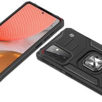 Wozinsky Ring Armor dėklas su stoveliu, tvirtas ir tamsus apvalkalas Samsung Galaxy A72 4G mėlynas