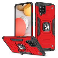 Wozinsky Ring Armor dėklas su stovu tvirtas ir atsparus Samsung Galaxy A42 5G raudonas