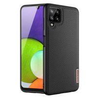 Dux Ducis Fino dėklas, padengtas nailono medžiaga, skirtas Samsung Galaxy A22 4G juodas