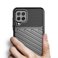 Thunder Case Lankstus Patvarus Tvirtas TPU Dėklas Samsung Galaxy A22 4G mėlynas