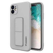 Wozinsky Kickstand Case silikoninis dėklas su stoveliu Samsung Galaxy A72 4G - pilkas