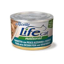 Life Cat LeRicette konservai su tunu, jūros žuvimi ir šparaginėm pupelėm katėms, 150 g