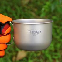 500ml Titanium Water Cup Coffee Mug Outdoor Camping Hiking Backpacking
