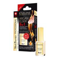 EVELINE ARGAN ELIXIR 8 in 1 nagų ir odelių aliejus, 12 ml