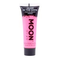 MOON GLOW IN THE DARK veido ir kūno dažai švytintys tamsoje, 12 ml