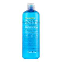 FARMSTAY COLLAGEN WATER FULL MOIST ALL DAY veido tonikas, 500 ml